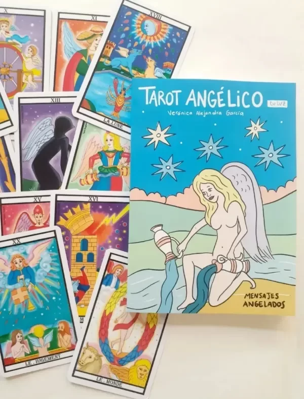 Producto - Tarot angélico manual + cartas + bolsa
