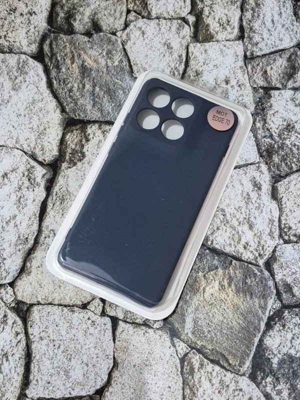 Producto - Funda silicone case Moto Edge 70 azul