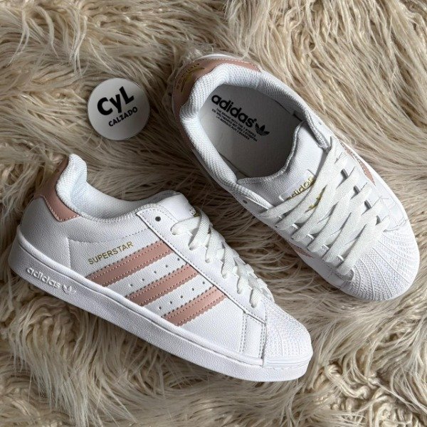 Producto - Superstar Blanco y Rosa