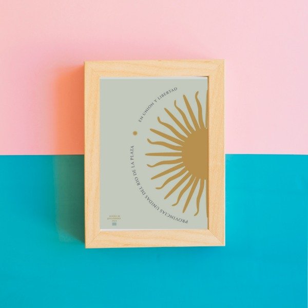 Producto - Cuadro Sol de Mayo - Colección Patria
