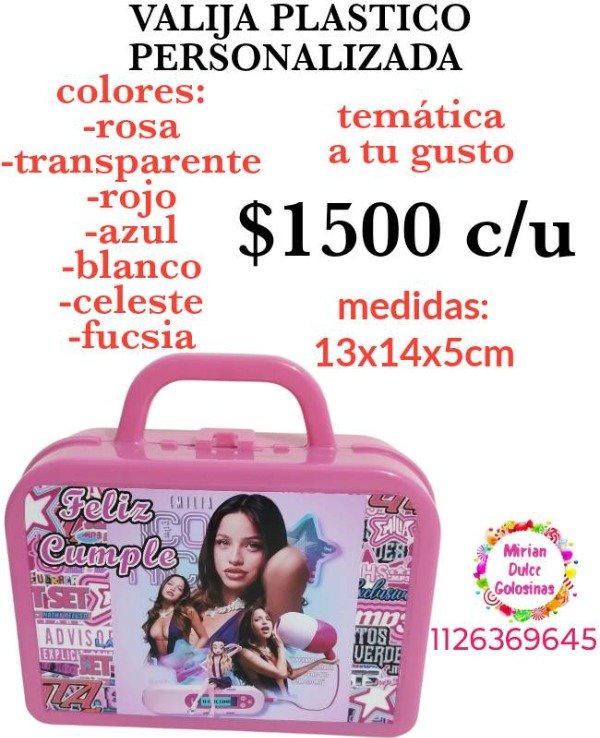 Producto - Valija personalizada plástico grueso