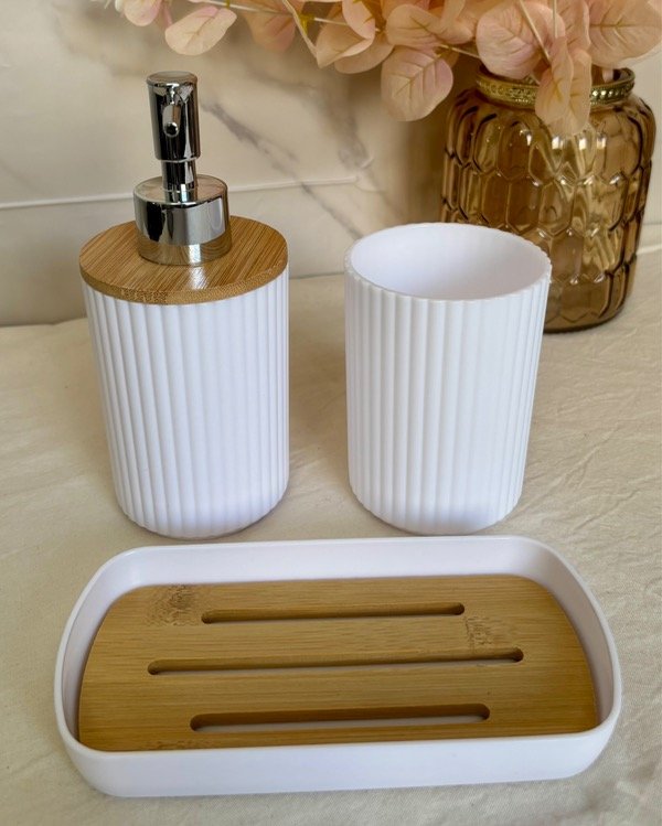 Producto - SET DE BAÑO ACANALADO