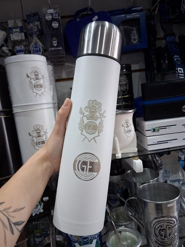 Producto - Termo de acero blanco GELP