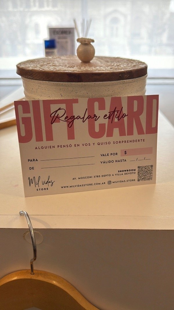 Producto - GIFT CARD NUMERO 2