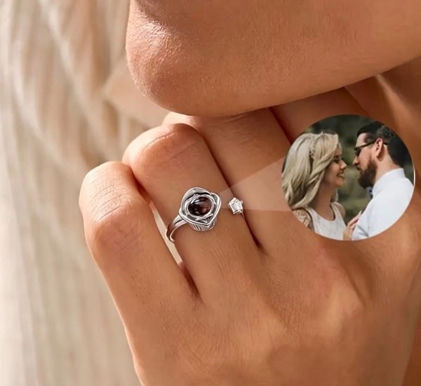 Producto - Anillo foto proyección con strass