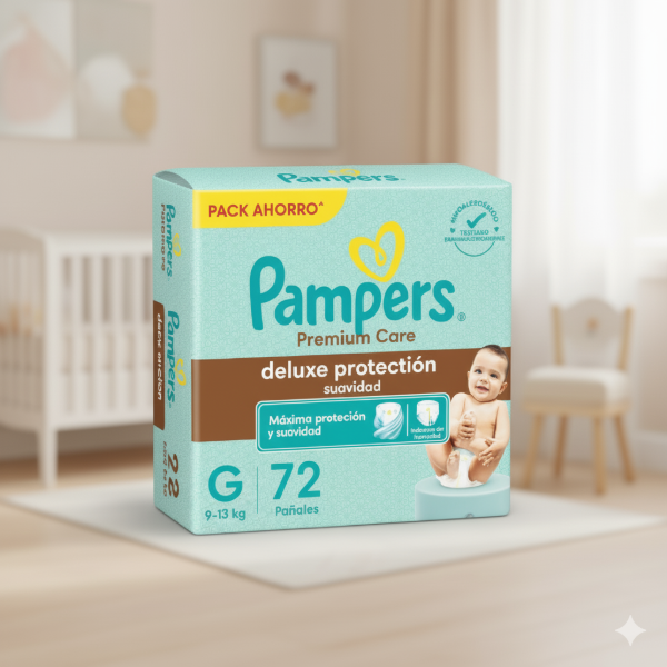 Producto - Pampers Deluxe Protection G x72 unidades (hasta 13 kg)