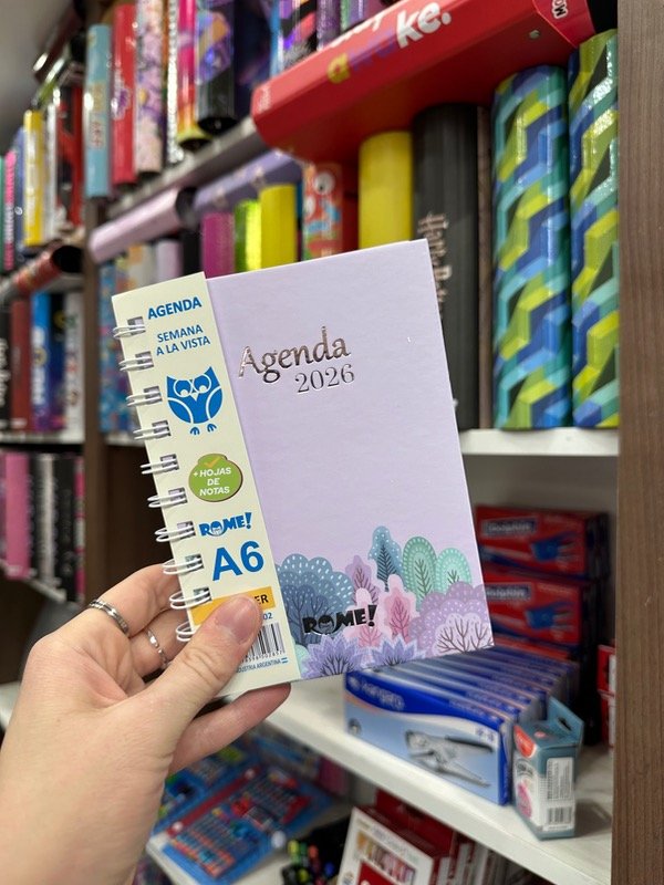Producto - Agenda WINTER A6 2026 SEMANAL ROSA