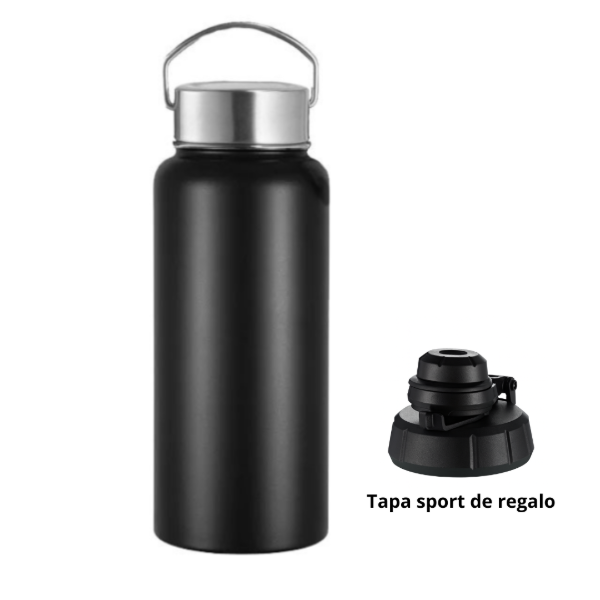 Producto - Botella Térmica de 960ml con Boca Ancha Acero Inoxidable Doble Capa