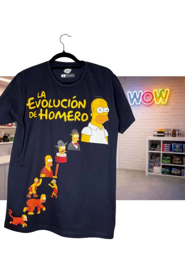 Producto - Remera La Evolución de Homero