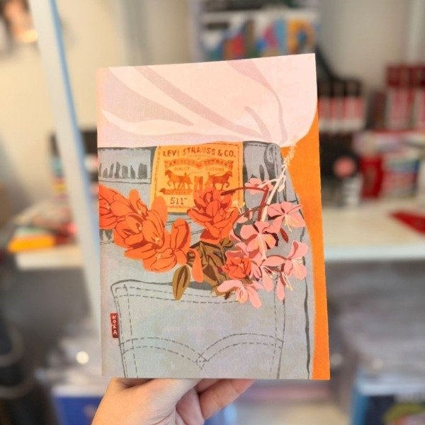 Producto - Jean con flores