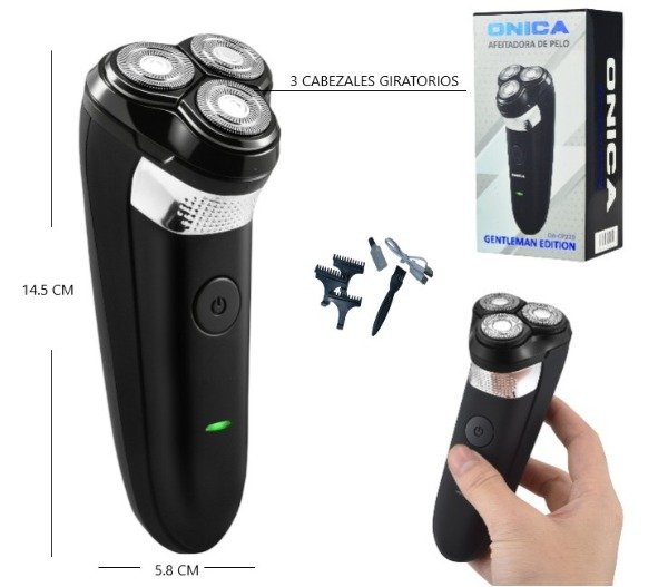 Producto - Afeitadora barba eléctrica recargable Onica CLIP 6 - 1