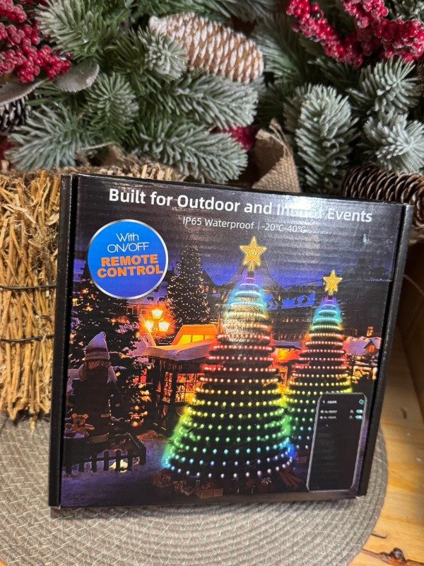 Producto - Puntal con 10 tiras de luces aptas para exterior (Efectivo: 70.320)