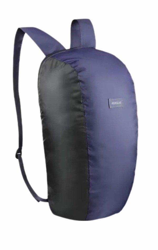 Producto - Mochila Ultracompacta 10 Litros Forclaz Azul Oscuro Y Negro