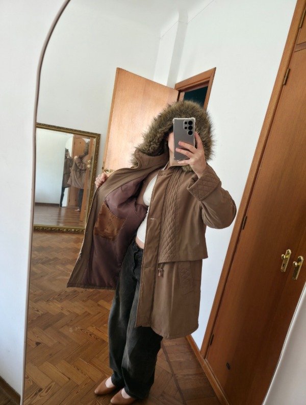 Campera peluchín marrón — imagen 13