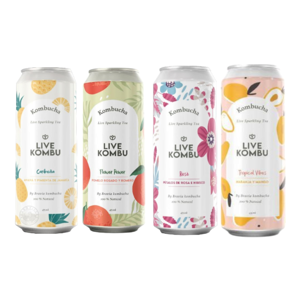 Producto - Kombucha Agroecológica Live Kombu 473ml