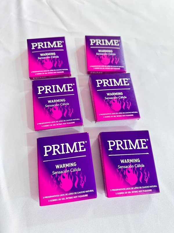Producto - PRESERVATIVOS PRIME Sensación cálida x3