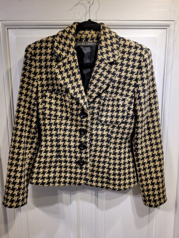 Producto - Blazer GRACIELA CAMPOMAR negro y beige Talle S - PRECIO: 58X