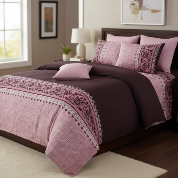 Producto - Juego de Sábanas Queen Casatex Premium "Bordó"