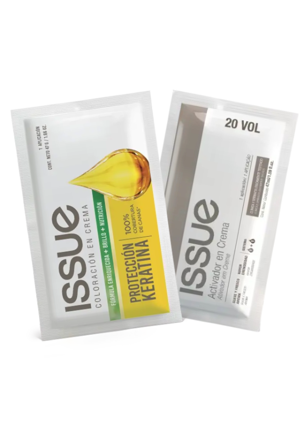 Producto - Coloracion en sobre ISSUE + Agua de 20vol