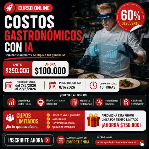 Producto - COSTOS GASTRONÓMICOS CON IA