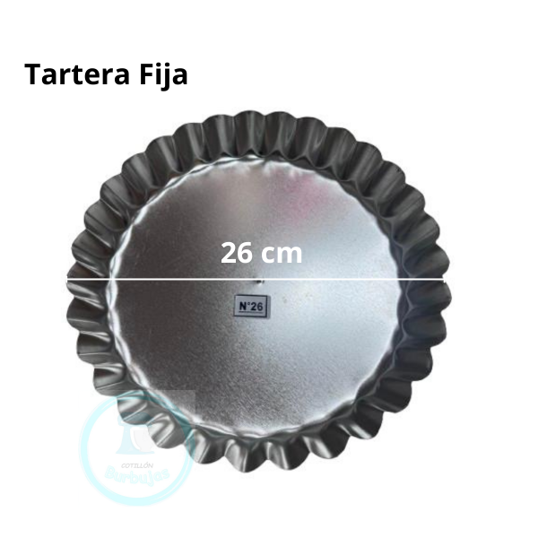 Producto - Tartera Hojalata Fija 26 cm X1