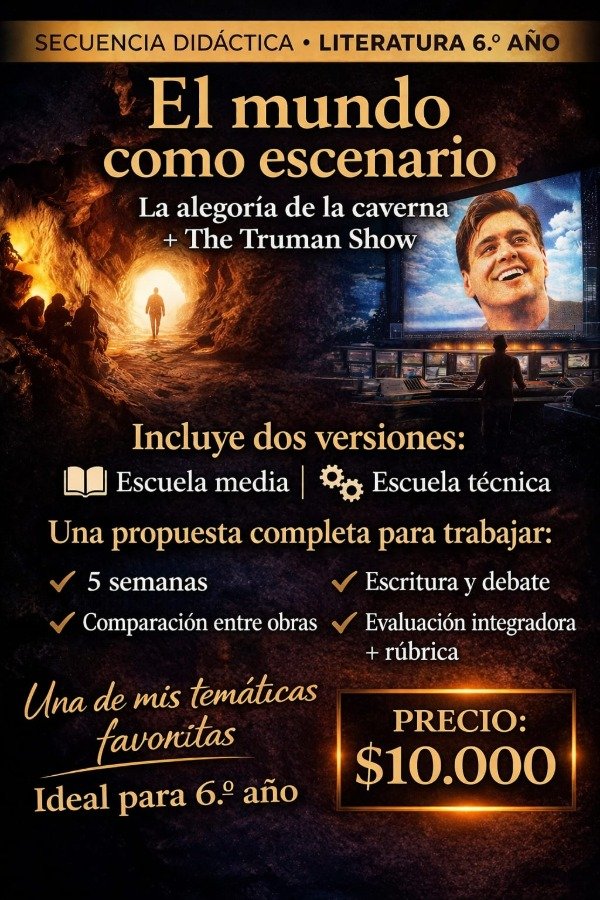 Producto - Clases sobre Alegoría: análisis de Alegoría de la Caverna y The Truman show.