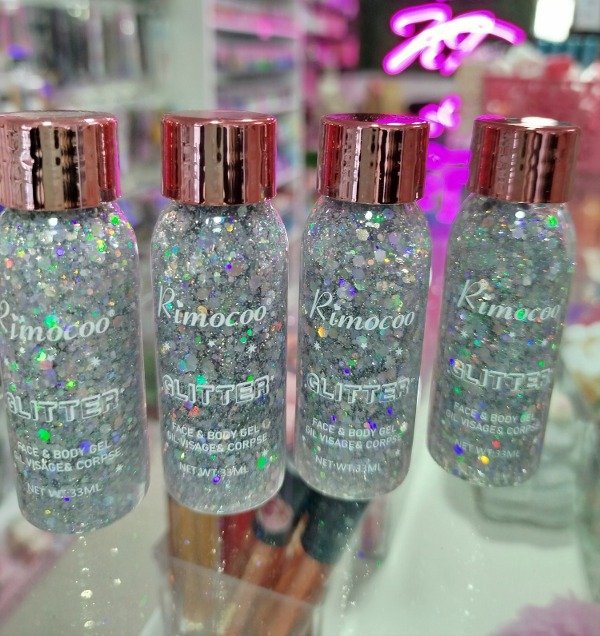 Producto - GEL CON GLITTER PLATEADO