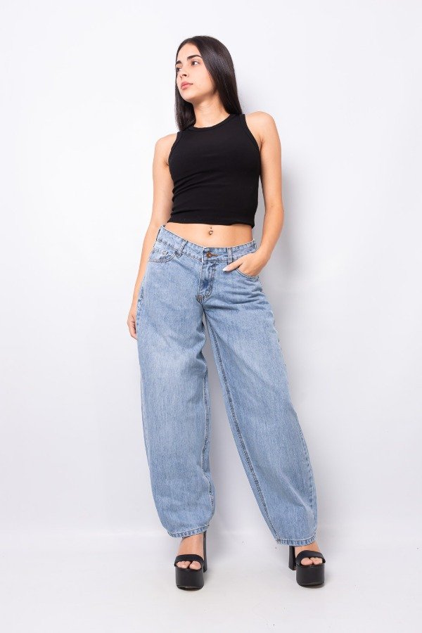 Producto - Baggy barrell celeste