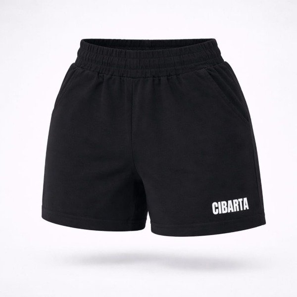 Producto - Short deportivo Algodon Liviano Cibarta Negro