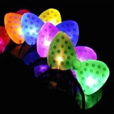 Producto - Moño rojo con lunares luminoso - 1