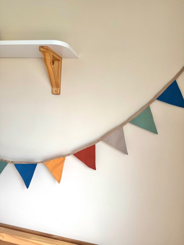 Producto - Banderines de tusor versión azul