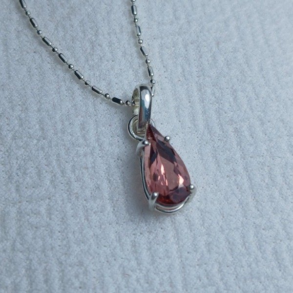 Producto - Conjunto Plata 925 - Turmalinas Rosas Facetadas - Juego Exclusivo Artesanal - 5