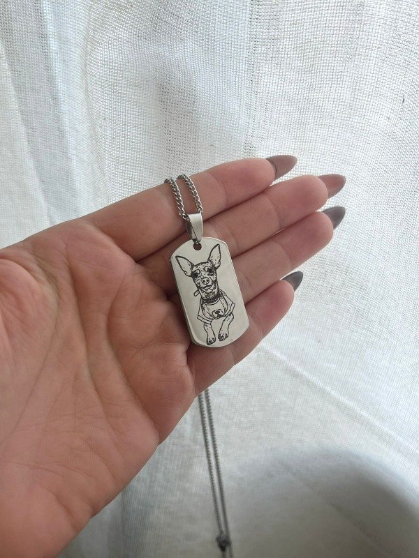 Producto - Collar chapita Personalizado 3,5cm