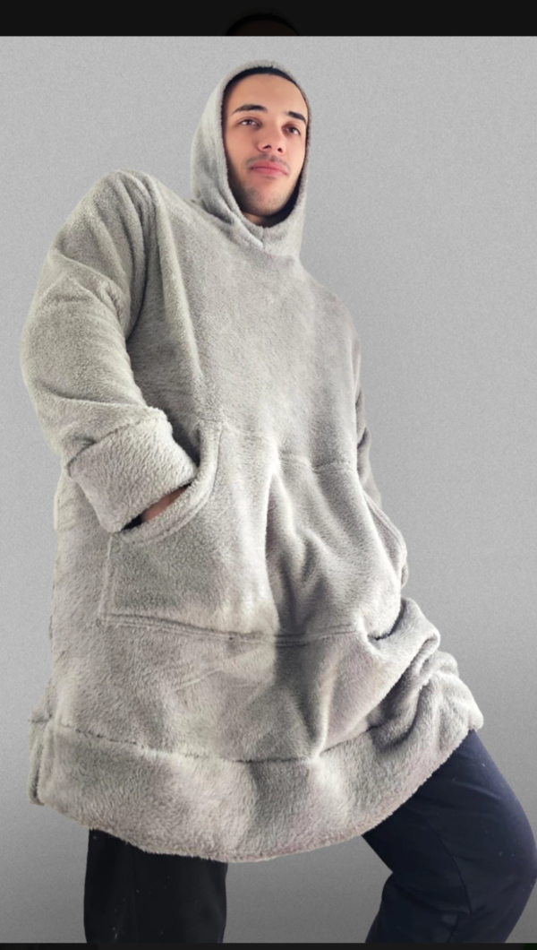Producto - Maxi buzo Gris Liso