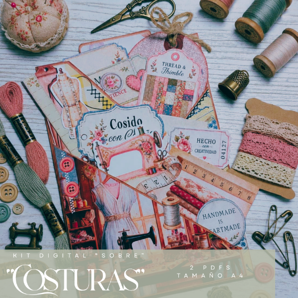Producto - Archivos digitales: Kit sobre Costuras
