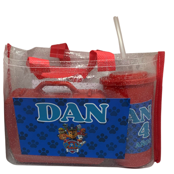 Producto - Combo Vaso Sorbito + Valija + Bolsa XL Personalizado + Kit para Colorear - 1
