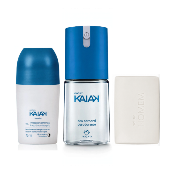 Producto - Combo Kaiak Clásico Masculino (Desodorante + Spray + Jabón)