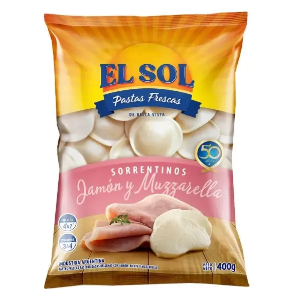 Producto - SORRENTINOS JAMON Y MUZZARELLA 400GR