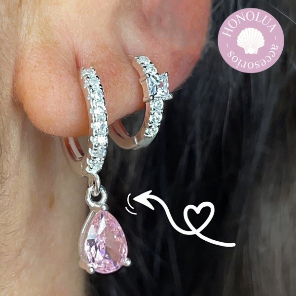Producto - Solitario Laila - Rosa - Plata925