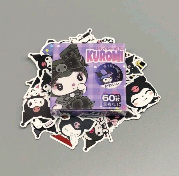 Producto - Stickers en cajita Kuromi
