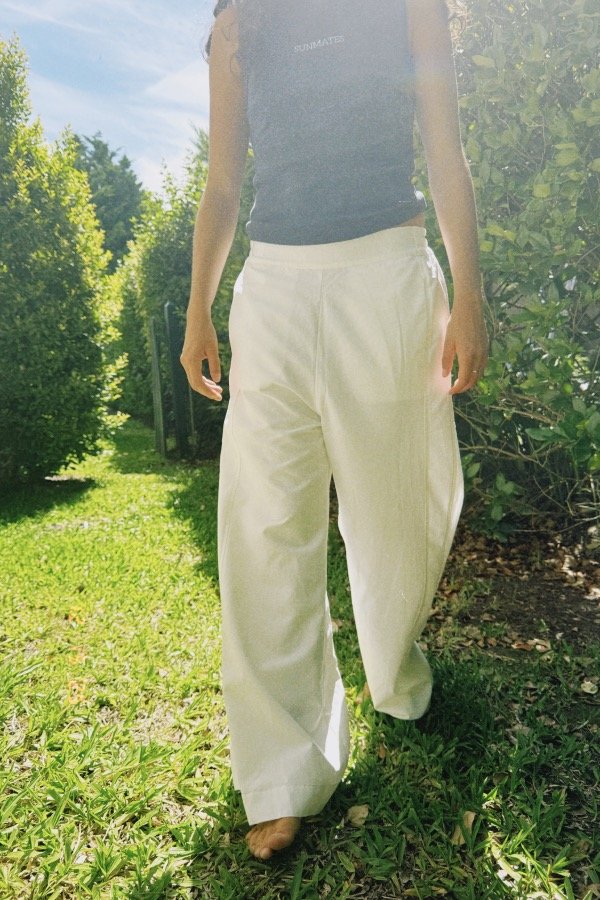 Producto - Pantalón de lino blanco