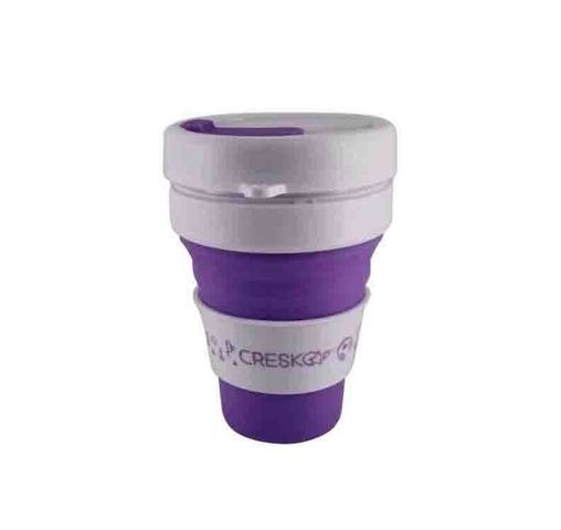 Producto - VASO CAFE DE SILICONA PLEGABLE 355CC (((rosa))) CRESKO