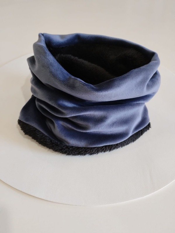 Producto - Gris Oscuro Plush con Corderito Negro ADULTO