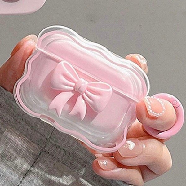 Producto - Funda AirPods moño rosa