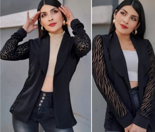 Producto - Línea Lumi !! Blazer con tul cebra y print