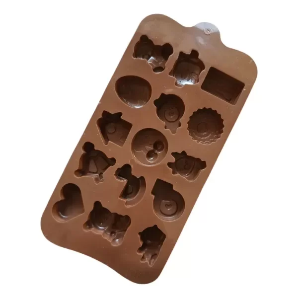 Producto - Molde Repostería Bombones osito pareja casita - 1