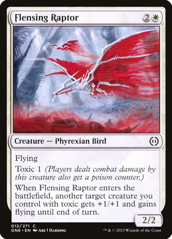 Producto - Flensing Raptor #12  Phyrexia: All Will Be One