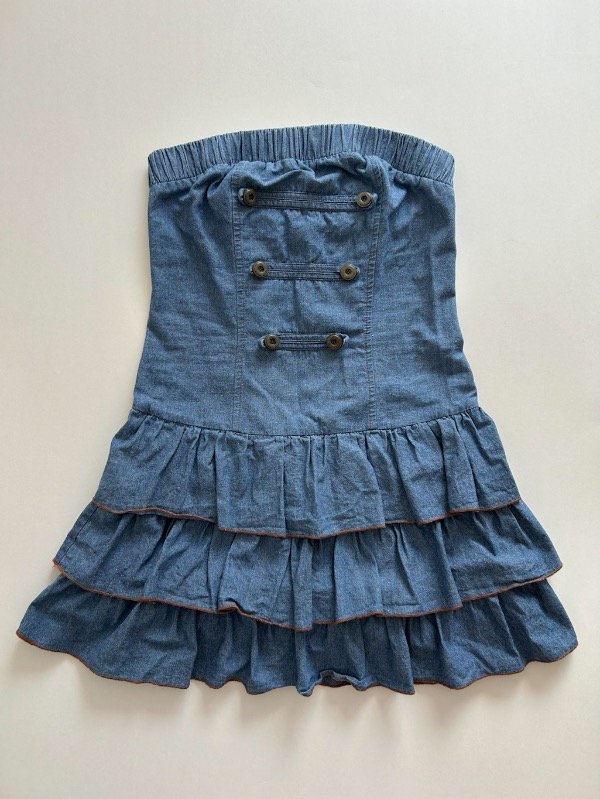 Producto - vestido jean strapless - 0