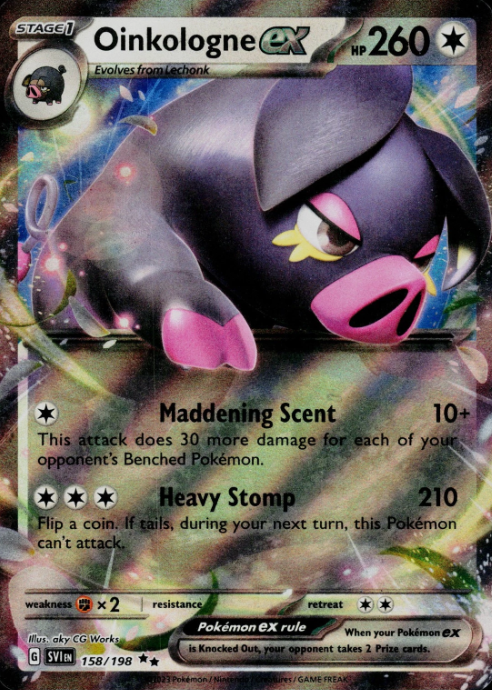 Producto - Oinkologne ex - 158/198 - Scarlet and Violet - Holo