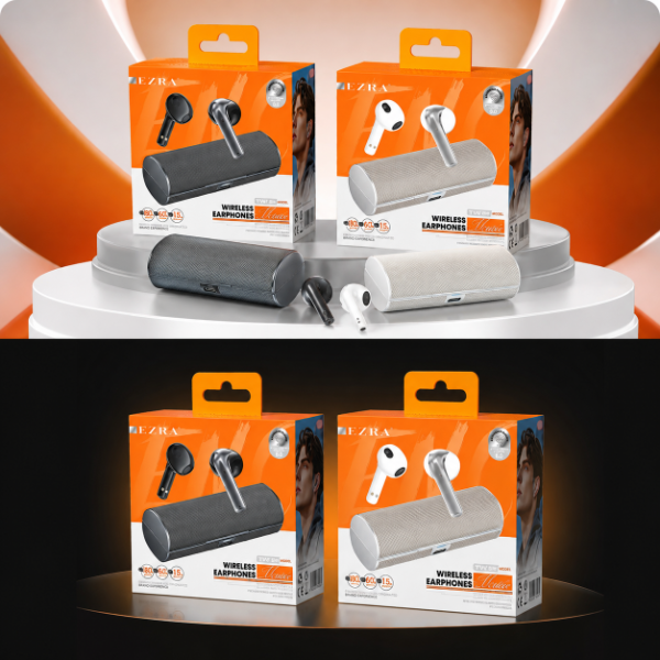 Producto - Auriculares TWS Ezra Con Estuche Parlante Bluetooth Portátil TWS166. - 1